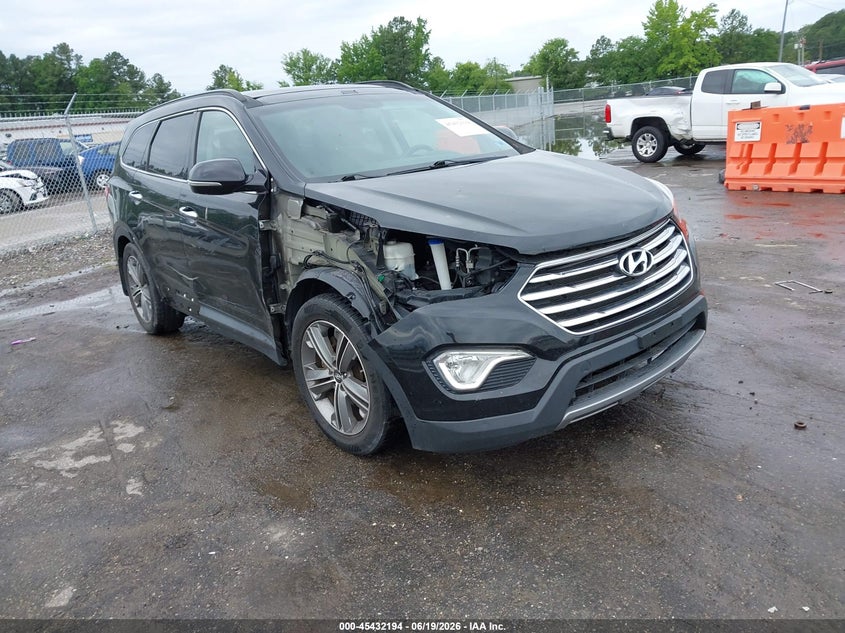 2014 Hyundai Santa fe VIN KM8SR4HF4EU075729 IAAI salvage auction — RIGHT SIDE, Salvage Title, sold $2,050 on 2026-07-24 (photo 1)