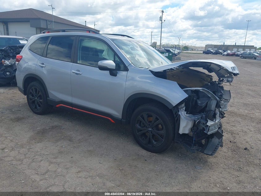 2021 Subaru Forester VIN JF2SKARC6MH448807 IAAI salvage auction — FRONT & REAR, Salvage Title, sold $1,600 on 2026-07-30 (photo 1)