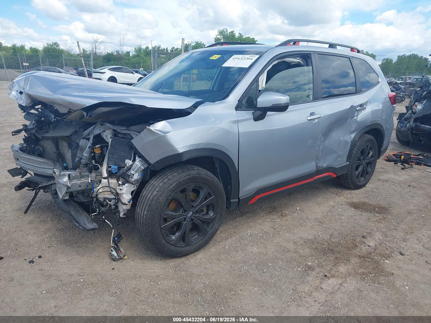 2021 Subaru Forester VIN JF2SKARC6MH448807 IAAI salvage auction — FRONT & REAR, Salvage Title, sold $1,600 on 2026-07-30 (photo 2)