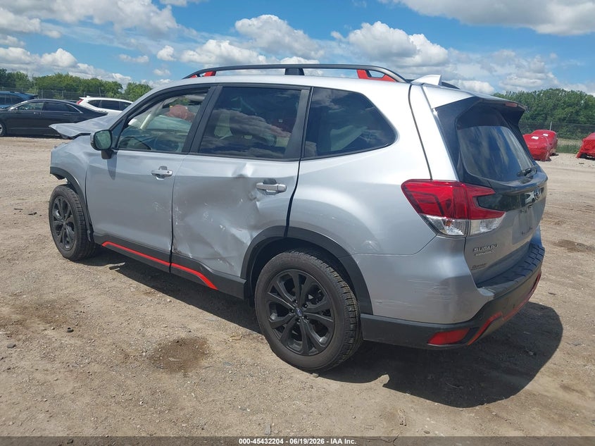 2021 Subaru Forester VIN JF2SKARC6MH448807 IAAI salvage auction — FRONT & REAR, Salvage Title, sold $1,600 on 2026-07-30 (photo 3)