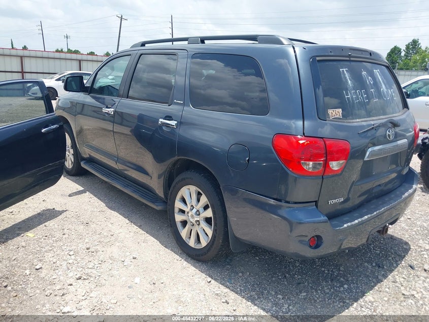 2008 Toyota Sequoia VIN 5TDBY67A78S021391 IAAI salvage auction — RIGHT FRONT, Original (Texas), sold $2,500 on 2026-07-09 (photo 3)