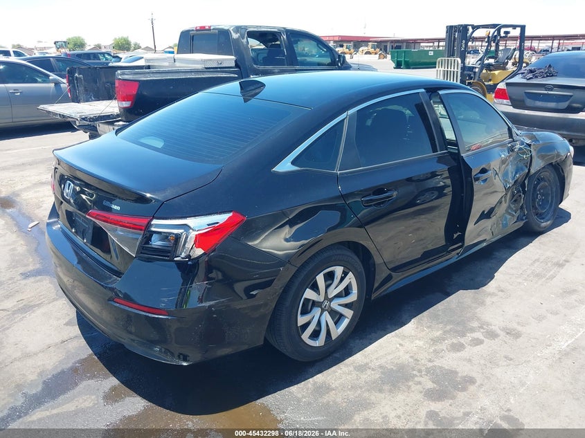 2023 Honda Civic VIN 2HGFE2F23PH566774 IAAI salvage auction — RIGHT SIDE, Wait Title, sold $5,550 on 2026-10-27 (photo 4)