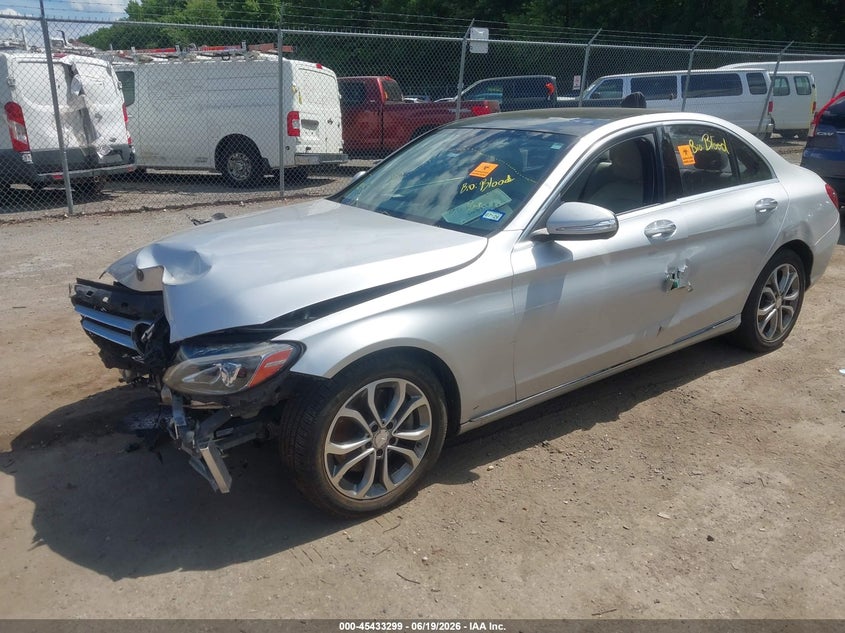 2015 Mercedes-benz C-klasse VIN 55SWF4JBXFU046878 IAAI salvage auction — BIOHAZARD/CHEMICAL, Salvage Title, sold $1,400 on 2026-07-23 (photo 2)