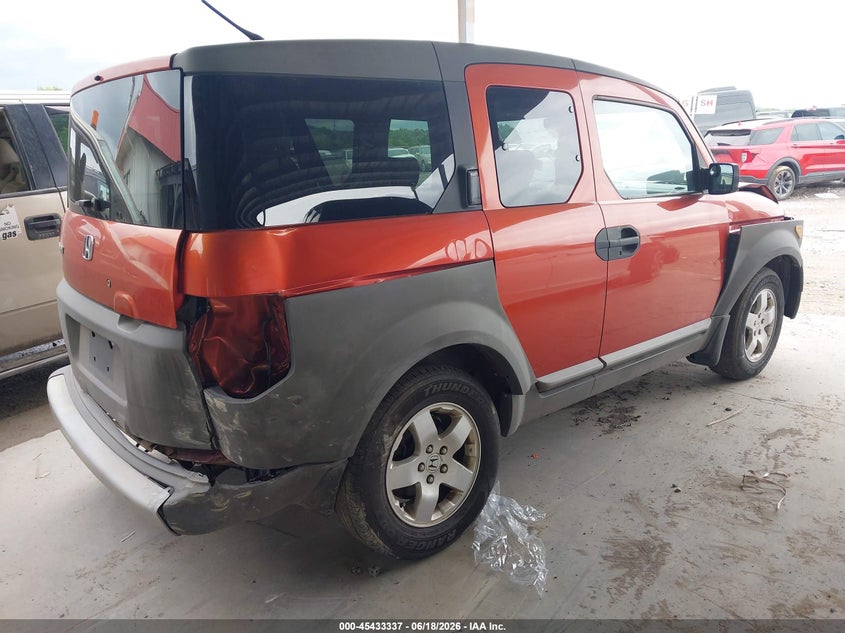 2004 Honda Element VIN 5J6YH28614L022958 IAAI salvage auction — FRONT END, Salvage (Tennessee), sold $250 on 2026-07-09 (photo 4)
