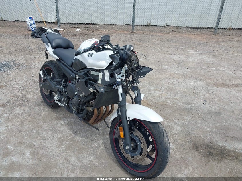 2012 Yamaha Fz VIN JYARJ18E3CA008386 IAAI salvage auction — SIDE, Salvage (Oklahoma), sold $1,375 on 2026-07-15 (photo 1)