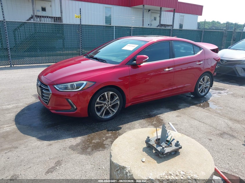 2017 Hyundai Elantra VIN 5NPD84LF2HH035400 IAAI salvage auction — REAR END, Salvage - Greater Than 75% (Maryland), sold $2,550 on 2026-07-18 (photo 2)