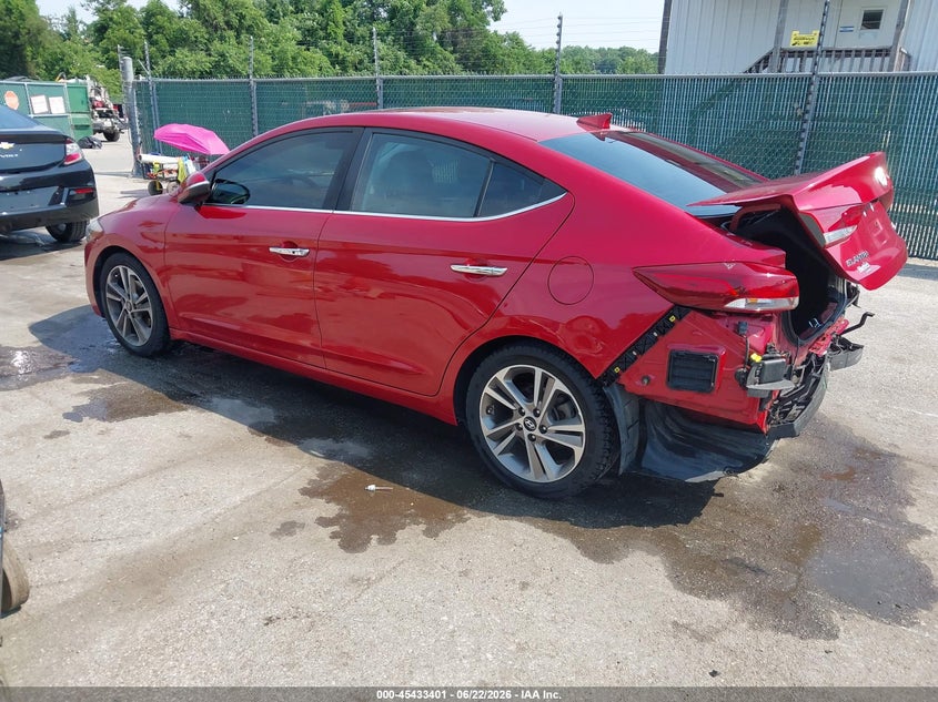 2017 Hyundai Elantra VIN 5NPD84LF2HH035400 IAAI salvage auction — REAR END, Salvage - Greater Than 75% (Maryland), sold $2,550 on 2026-07-18 (photo 3)