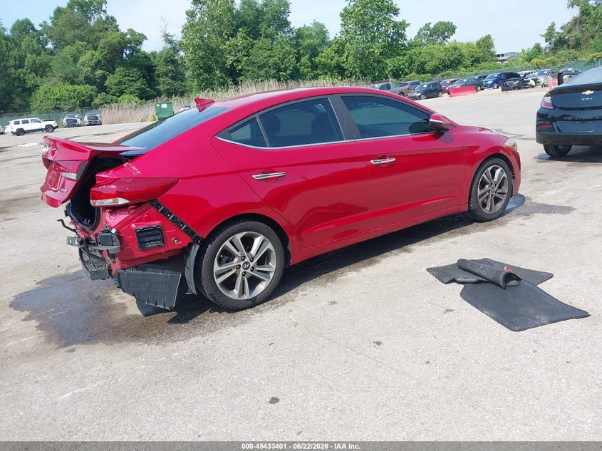 2017 Hyundai Elantra VIN 5NPD84LF2HH035400 IAAI salvage auction — REAR END, Salvage - Greater Than 75% (Maryland), sold $2,550 on 2026-07-18 (photo 4)