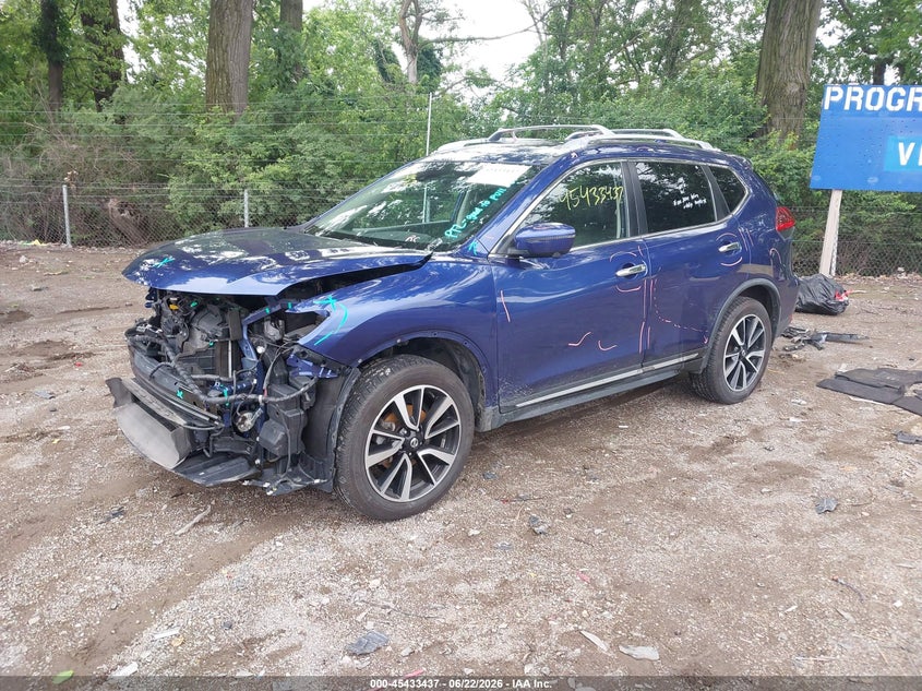 2018 Nissan Rogue VIN JN8AT2MVXJW354706 IAAI salvage auction — FRONT END, Clear (Indiana), sold $3,900 on 2026-07-22 (photo 2)