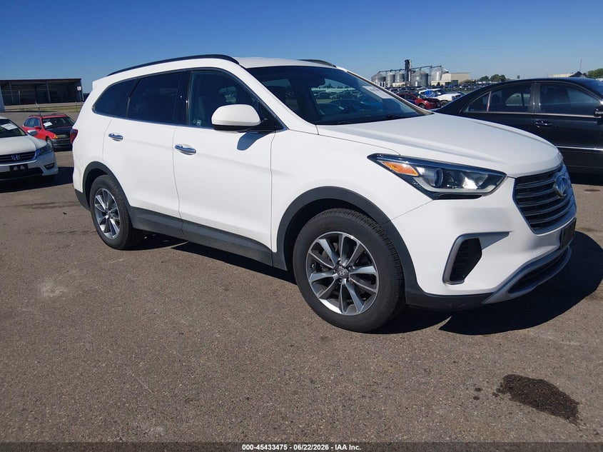 2017 Hyundai Santa fe VIN KM8SMDHF1HU255141 IAAI salvage auction — ENGINE DAMAGE, Clear (Minnesota), sold $2,250 on 2026-07-13 (photo 1)