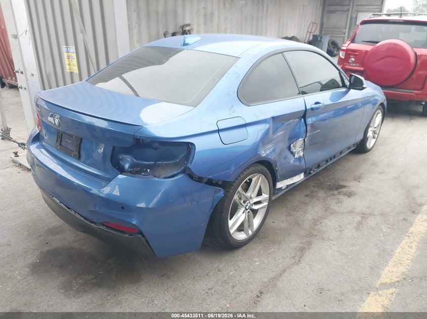 2015 BMW 2er VIN WBA1F5C55FV256912 IAAI salvage auction — REAR END, Salvage (California), sold $4,050 on 2026-07-15 (photo 4)
