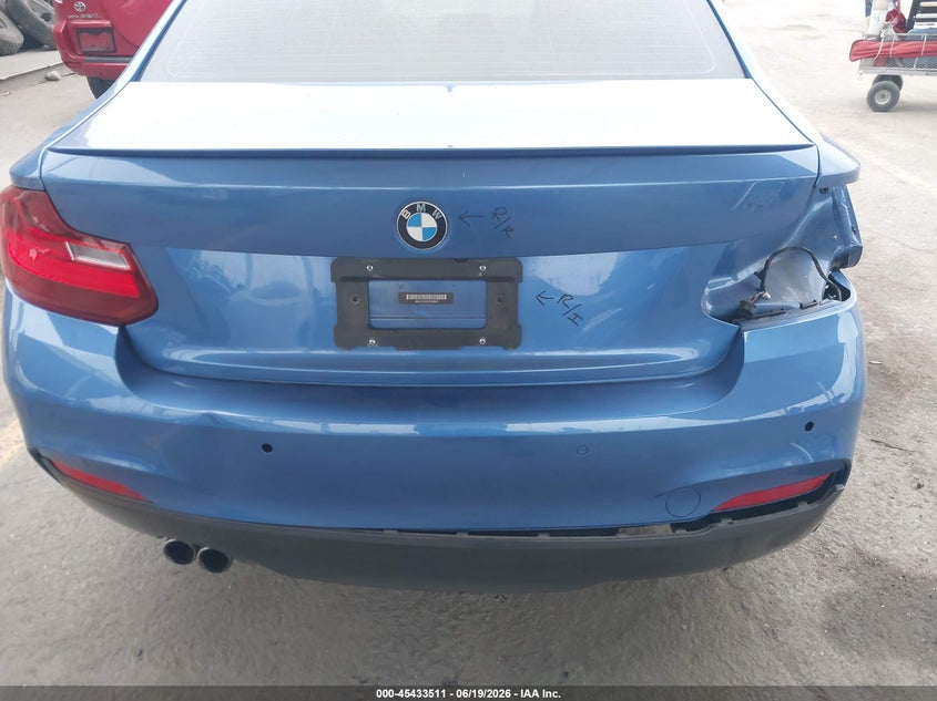 2015 BMW 2er VIN WBA1F5C55FV256912 IAAI salvage auction — REAR END, Salvage (California), sold $4,050 on 2026-07-15 (photo 6)