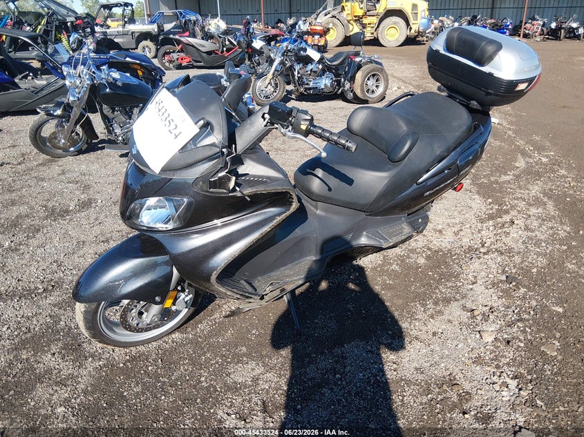 2007 Suzuki An650 VIN JS1CP51A072101805 IAAI salvage auction — LEFT FRONT, Salvage (Ohio), sold $375 on 2026-07-14 (photo 2)