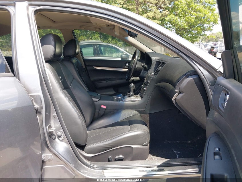 2012 Infiniti G VIN JN1CV6AR1CM677993 IAAI salvage auction — FRONT END, Mv-907A (New York), sold $1,275 on 2026-07-07 (photo 5)