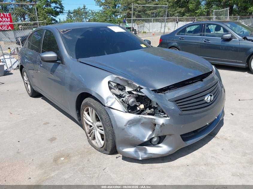 2012 Infiniti G VIN JN1CV6AR1CM677993 IAAI salvage auction — FRONT END, Mv-907A (New York), sold $1,275 on 2026-07-07 (photo 6)