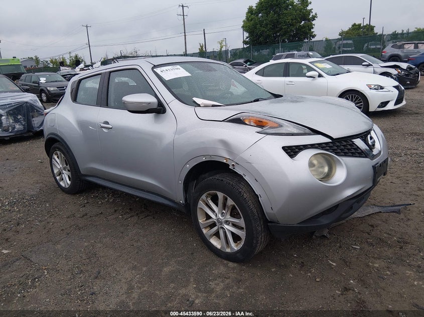 2015 Nissan Juke VIN JN8AF5MV6FT556735 IAAI salvage auction — REAR END, Salvage (Pennsylvania), sold $950 on 2026-07-17 (photo 1)
