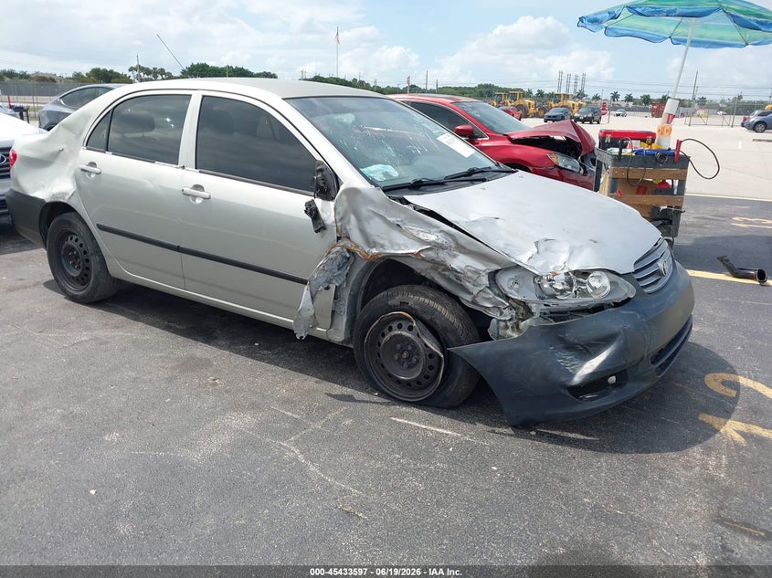 2003 Toyota Corolla VIN JTDBR32E830020932 IAAI salvage auction — FRONT END, Rebuildable (Florida), sold $775 on 2026-07-09 (photo 1)