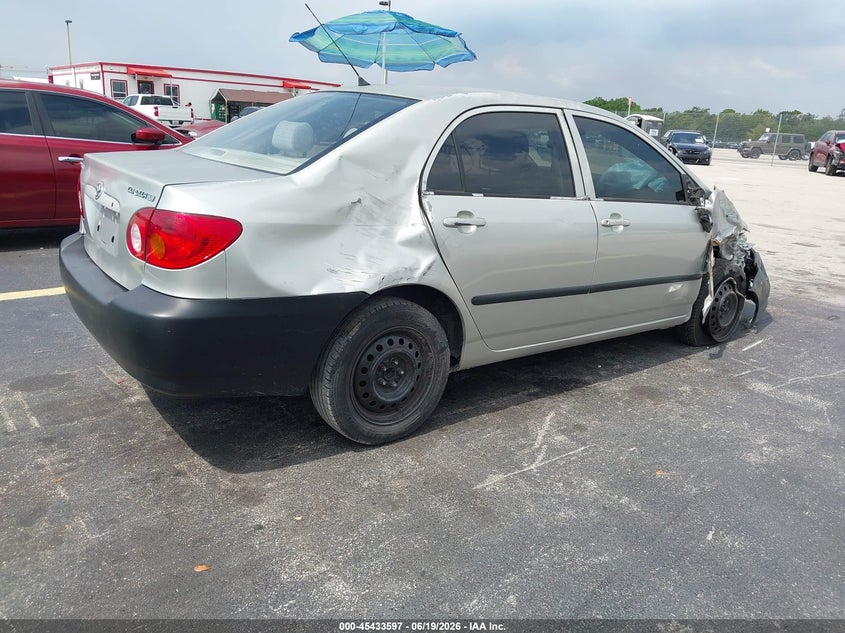 2003 Toyota Corolla VIN JTDBR32E830020932 IAAI salvage auction — FRONT END, Rebuildable (Florida), sold $775 on 2026-07-09 (photo 4)