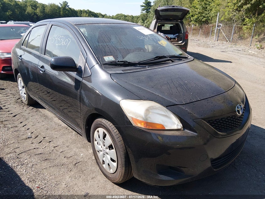 2010 Toyota Yaris VIN JTDBT4K39A4076583 IAAI salvage auction — LEFT SIDE, Clear (Massachusetts), sold $1,000 on 2026-07-28 (photo 1)