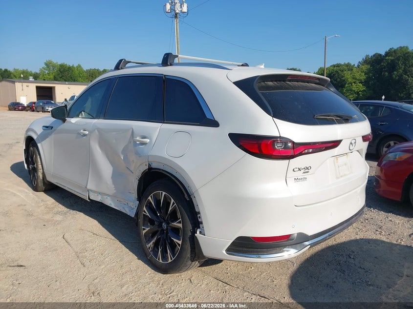 2025 Mazda Cx-90 VIN JM3KKDHC5S1230419 IAAI salvage auction — LEFT SIDE, Salvage (North Carolina), sold $16,200 on 2026-07-13 (photo 3)