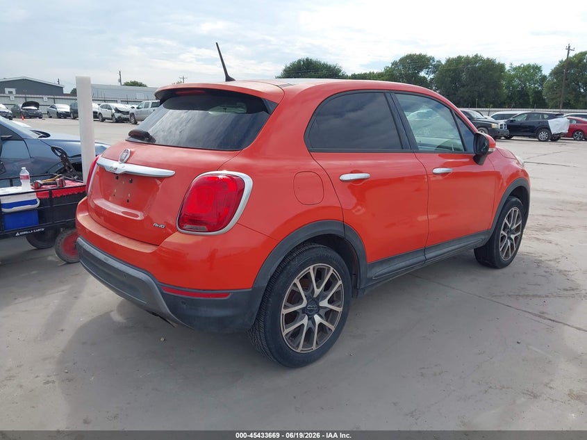 2016 Fiat 500x VIN ZFBCFYET3GP409675 IAAI salvage auction — NORMAL WEAR, Original (Texas), sold $650 on 2026-07-28 (photo 4)