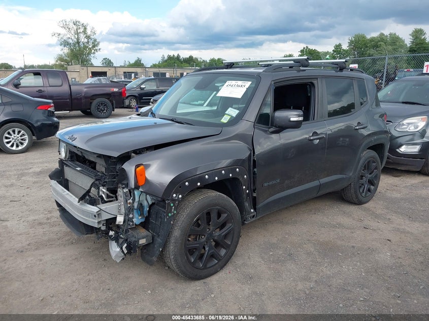 2018 Jeep Renegade VIN ZACCJBBB6JPJ00133 IAAI salvage auction — FRONT END, Salvage Title, sold $2,050 on 2026-08-20 (photo 2)