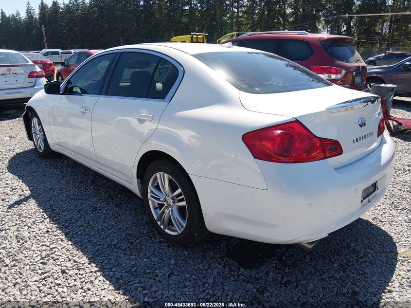 2013 Infiniti VIN JN1CV6AR3DM765056 IAAI salvage auction — FRONT END, Salvage Title, sold $2,900 on 2026-07-18 (photo 3)