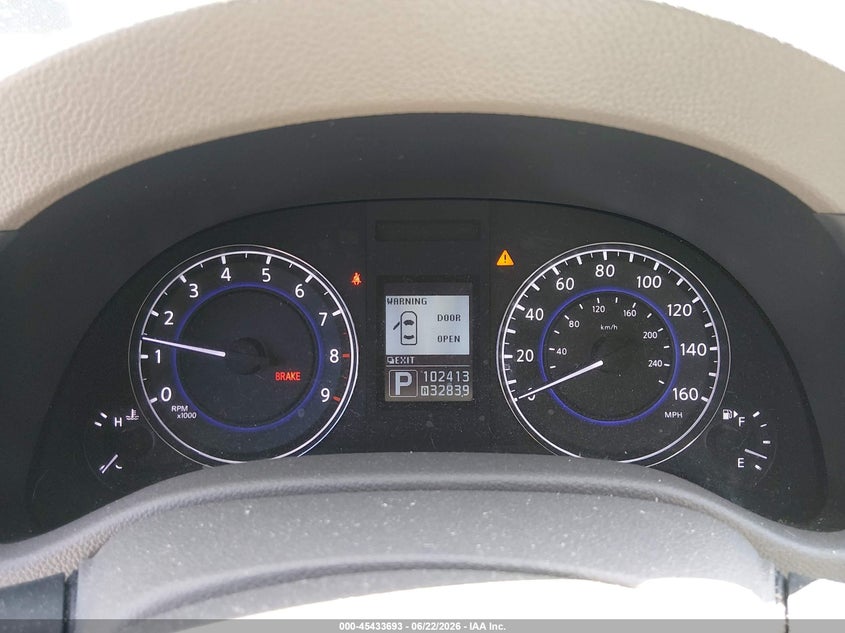 2013 Infiniti VIN JN1CV6AR3DM765056 IAAI salvage auction — FRONT END, Salvage Title, sold $2,900 on 2026-07-18 (photo 7)