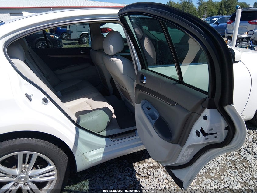 2013 Infiniti VIN JN1CV6AR3DM765056 IAAI salvage auction — FRONT END, Salvage Title, sold $2,900 on 2026-07-18 (photo 8)