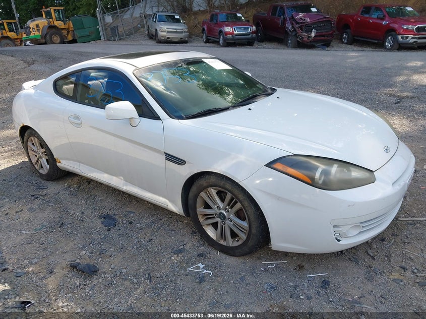 2007 Hyundai Tiburon VIN KMHHM66D17U235848 IAAI salvage auction — NORMAL WEAR, Clear (Pennsylvania), sold $375 on 2026-07-21 (photo 1)
