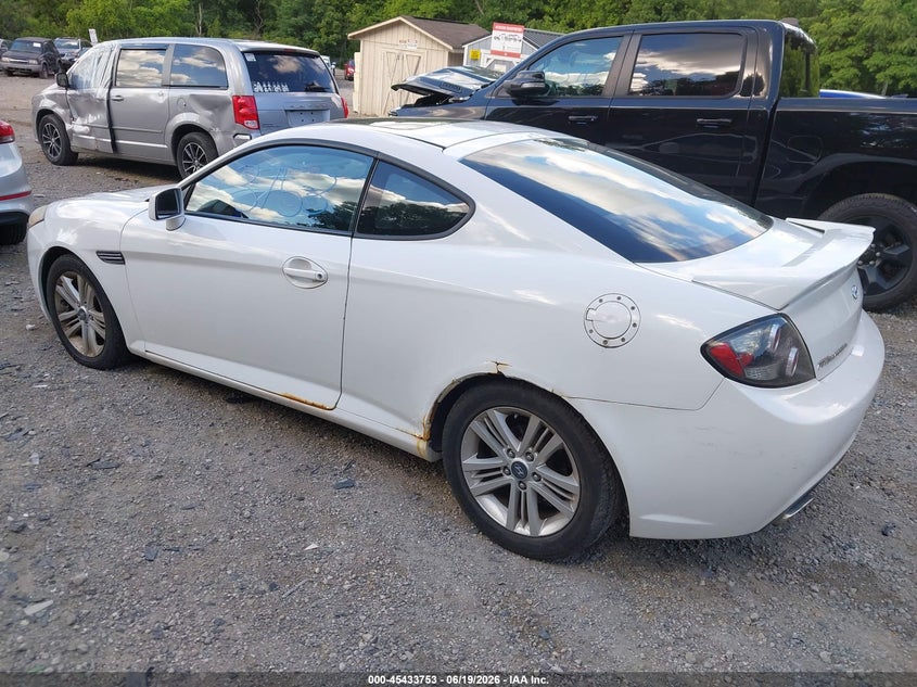 2007 Hyundai Tiburon VIN KMHHM66D17U235848 IAAI salvage auction — NORMAL WEAR, Clear (Pennsylvania), sold $375 on 2026-07-21 (photo 3)