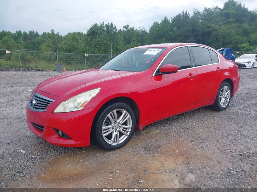 2011 Infiniti G37 VIN JN1CV6AR9BM407702 IAAI salvage auction — FRONT END, Nrc Lienholder Repossession Paperwork (Alabama), sold $525 on 2026-07-06 (photo 2)