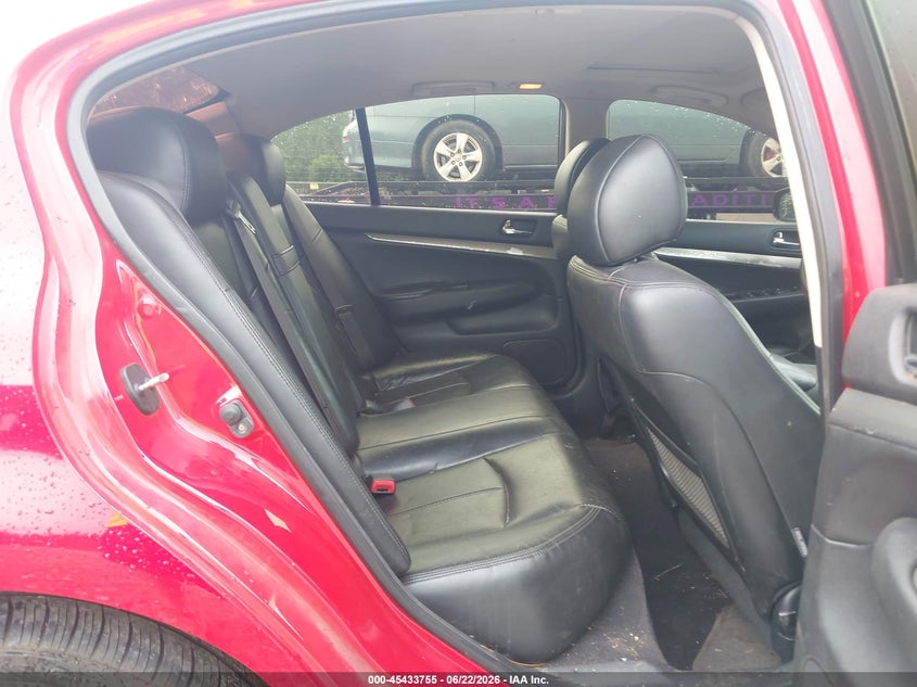 2011 Infiniti G37 VIN JN1CV6AR9BM407702 IAAI salvage auction — FRONT END, Nrc Lienholder Repossession Paperwork (Alabama), sold $525 on 2026-07-06 (photo 8)