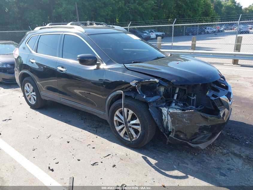 2016 Nissan Rogue VIN KNMAT2MV8GP733735 IAAI salvage auction — RIGHT FRONT, Salvage (North Carolina), sold $750 on 2026-07-23 (photo 1)