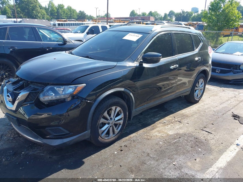 2016 Nissan Rogue VIN KNMAT2MV8GP733735 IAAI salvage auction — RIGHT FRONT, Salvage (North Carolina), sold $750 on 2026-07-23 (photo 2)