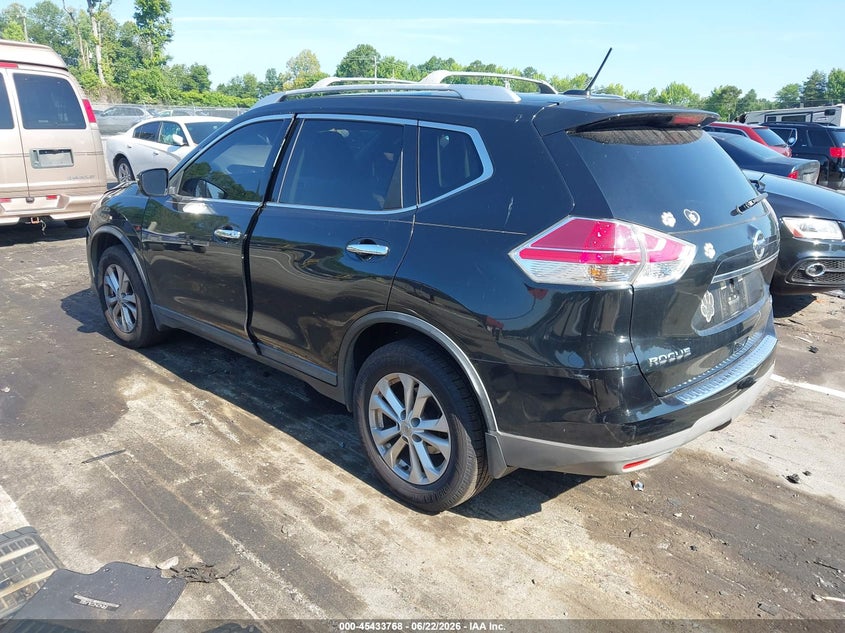2016 Nissan Rogue VIN KNMAT2MV8GP733735 IAAI salvage auction — RIGHT FRONT, Salvage (North Carolina), sold $750 on 2026-07-23 (photo 3)