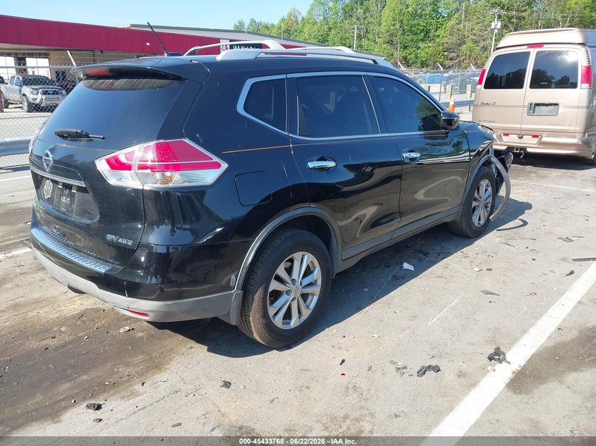 2016 Nissan Rogue VIN KNMAT2MV8GP733735 IAAI salvage auction — RIGHT FRONT, Salvage (North Carolina), sold $750 on 2026-07-23 (photo 4)