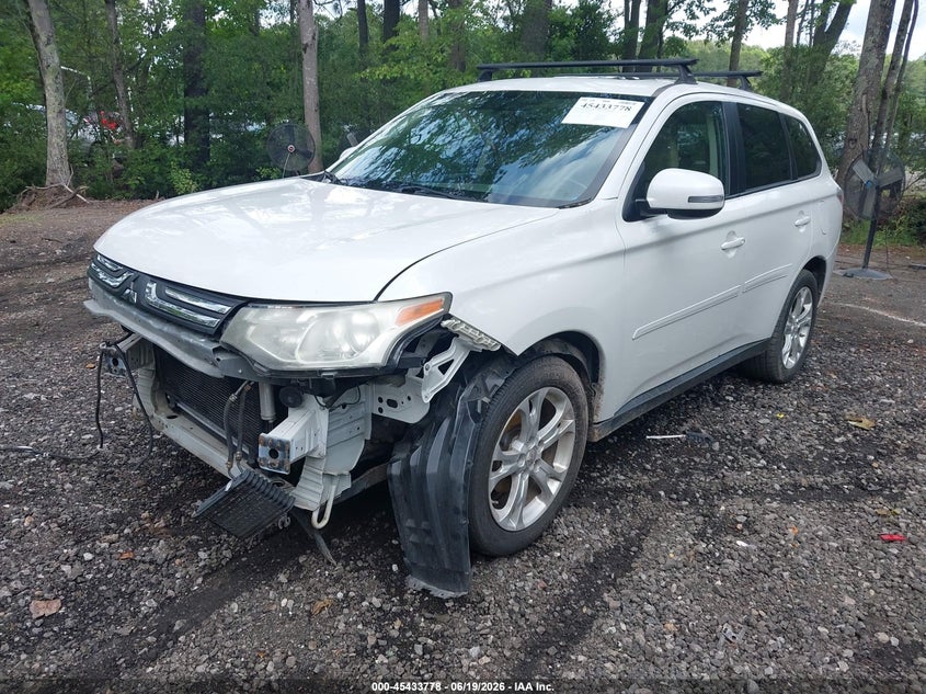 2014 Mitsubishi Outlander VIN JA4AD3A32EZ008309 IAAI salvage auction — FRONT END, Clear (Virginia), sold $550 on 2026-07-21 (photo 2)