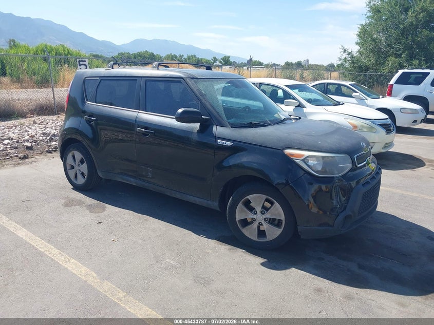 2015 Kia Soul VIN KNDJN2A23F7781386 IAAI salvage auction — REPOSSESSION, Nrc Lienholder Repossession Paperwork (Utah), sold $550 on 2026-07-16 (photo 1)