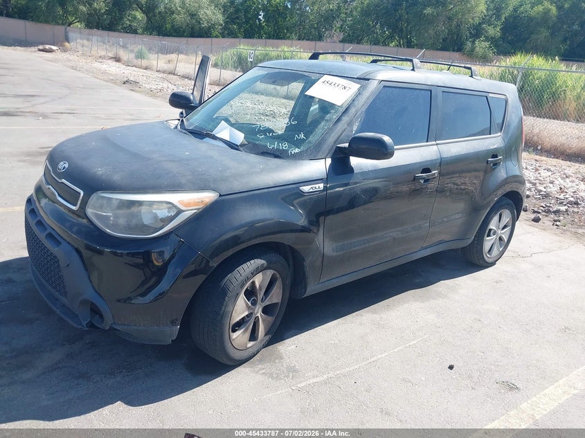 2015 Kia Soul VIN KNDJN2A23F7781386 IAAI salvage auction — REPOSSESSION, Nrc Lienholder Repossession Paperwork (Utah), sold $550 on 2026-07-16 (photo 2)