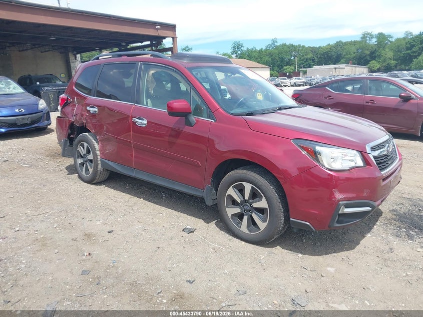2017 Subaru Forester VIN JF2SJAJC0HH455241 IAAI salvage auction — REAR END, Salvage Title, sold $1,800 on 2026-07-28 (photo 1)