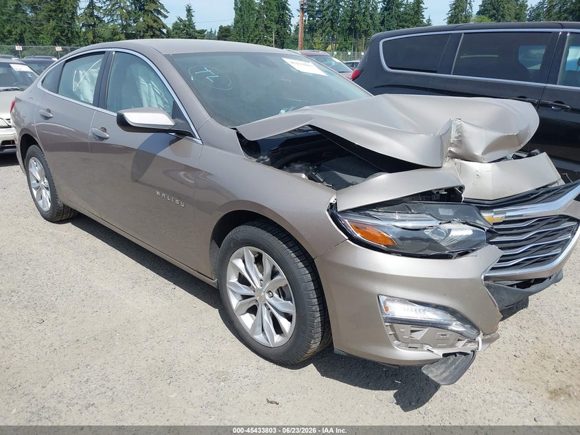 2025 Chevrolet Malibu VIN 1G1ZD5ST1SF150451 IAAI salvage auction — FRONT END, Enterprise Veh. Bill Of Sale -Parts Only (Washington), sold $1,000 on 2026-07-19 (photo 1)