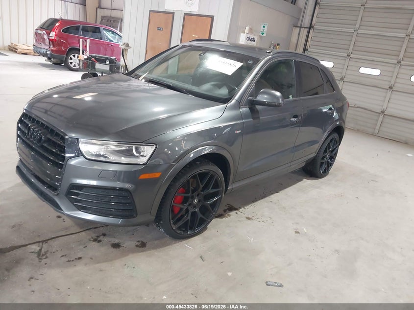 2018 Audi Q3 VIN WA1BCCFS0JR001263 IAAI salvage auction — NORMAL WEAR, Clear (North Carolina), sold $3,350 on 2026-07-09 (photo 2)