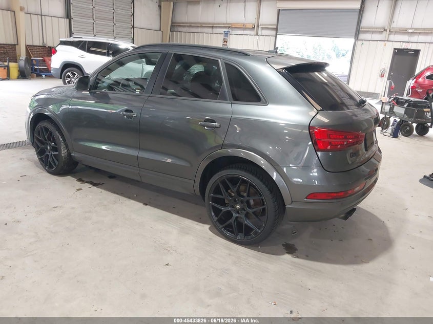 2018 Audi Q3 VIN WA1BCCFS0JR001263 IAAI salvage auction — NORMAL WEAR, Clear (North Carolina), sold $3,350 on 2026-07-09 (photo 3)