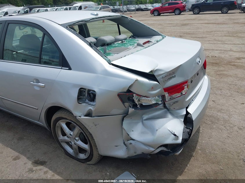 2008 Hyundai Sonata VIN 5NPEU46F78H351872 IAAI salvage auction — REAR END, Salvage - Greater Than 75% (Maryland), sold $125 on 2026-07-28 (photo 6)