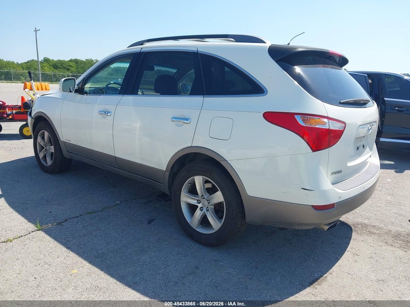 2010 Hyundai Veracruz VIN KM8NU4CC1AU104297 IAAI salvage auction — FRONT END, Salvage (Missouri), sold $1,200 on 2026-08-02 (photo 3)