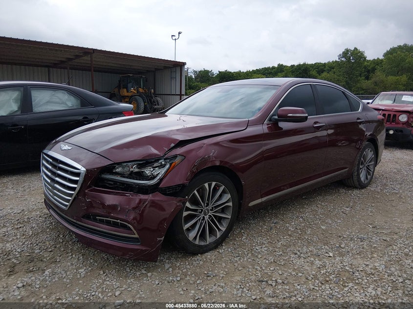 2016 Hyundai Genesis VIN KMHGN4JE7GU107613 IAAI salvage auction — FRONT END, Salvage Title, sold $2,550 on 2026-07-29 (photo 2)