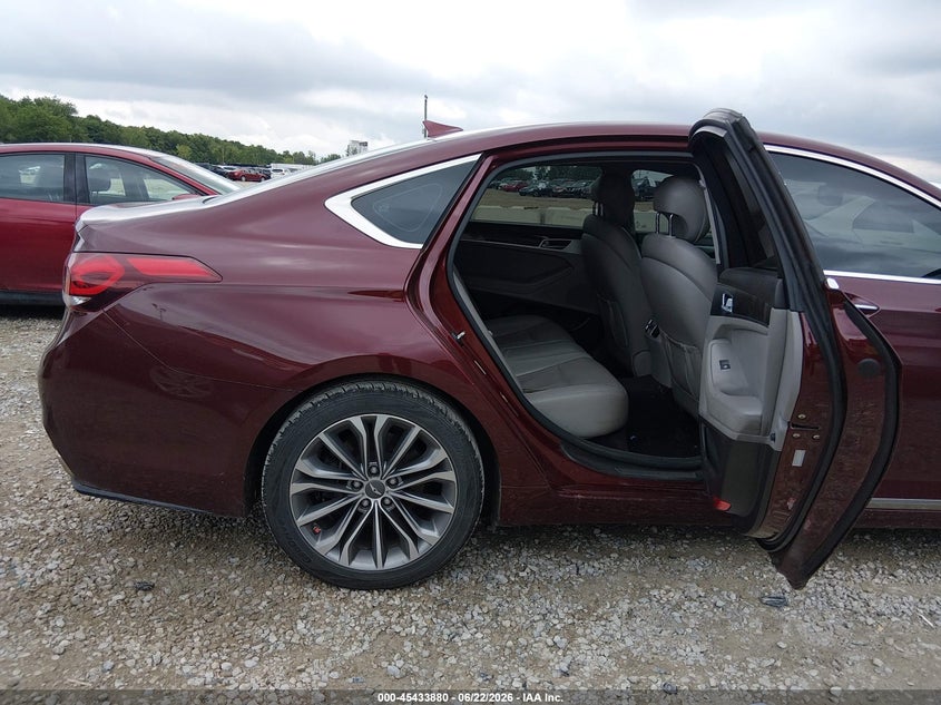 2016 Hyundai Genesis VIN KMHGN4JE7GU107613 IAAI salvage auction — FRONT END, Salvage Title, sold $2,550 on 2026-07-29 (photo 8)