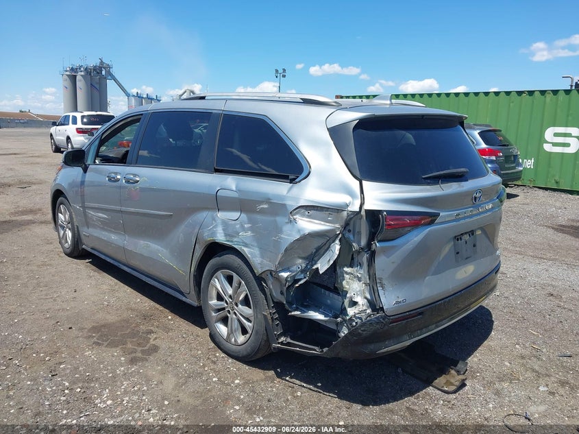 2021 Toyota Sienna VIN 5TDESKFC1MS013016 IAAI salvage auction — REAR END, Salvage Title, sold $14,500 on 2026-07-28 (photo 6)