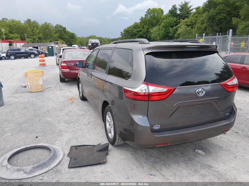 2017 Toyota Sienna VIN 5TDKZ3DC1HS877254 IAAI salvage auction — ROOF, Salvage Title, sold $200 on 2026-07-21 (photo 3)